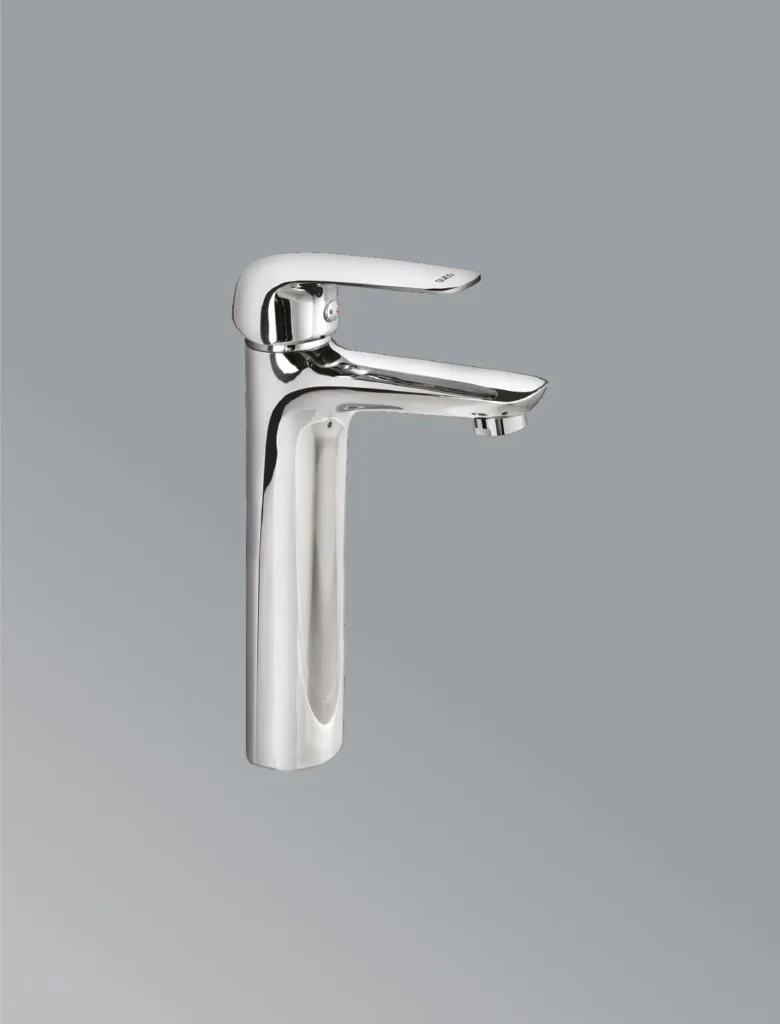 Aster-Single Control Basin Faucet Tall In Polished Chrome