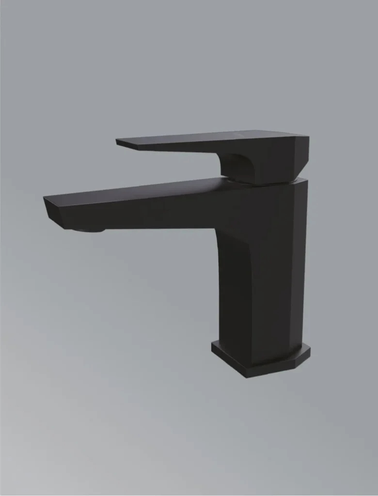 Aura-Single Control basin faucet tall in matt black