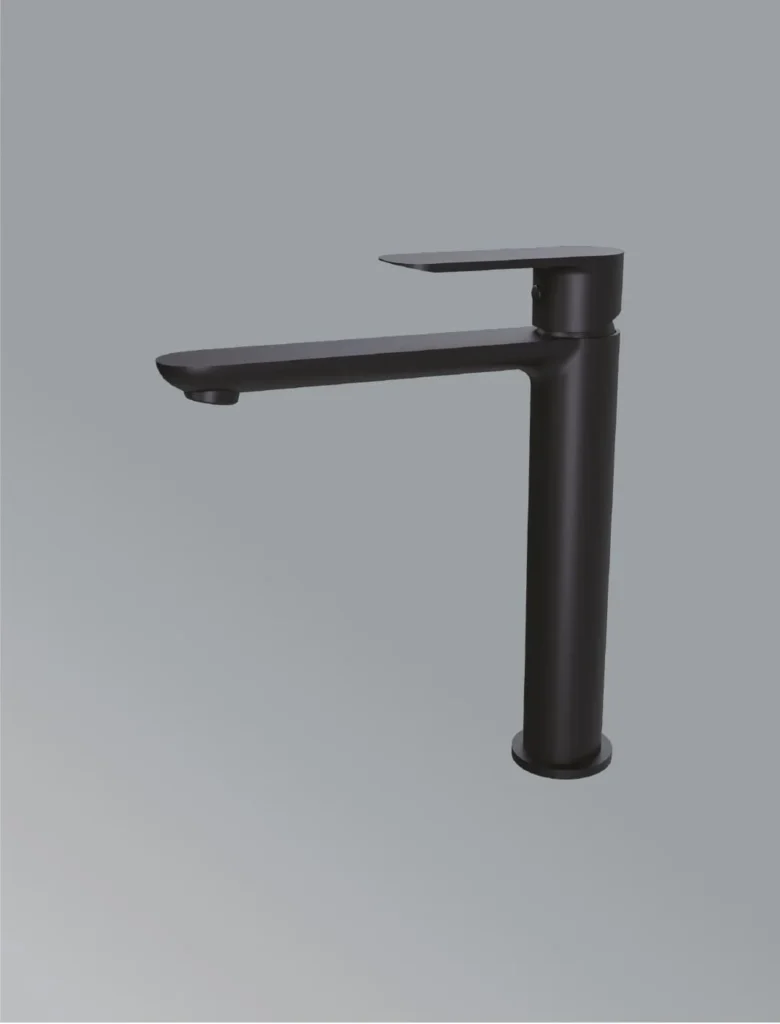 Spectra-Single Control Basin Faucet Tall In Matt Black