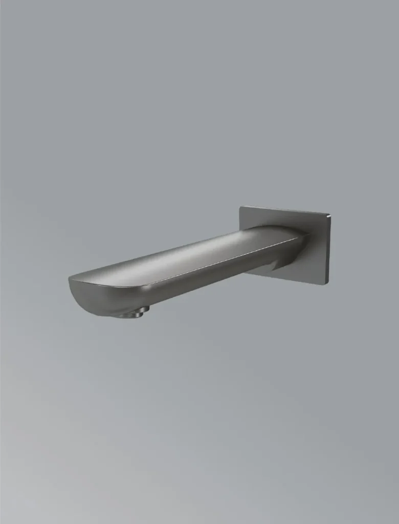 Bath Spout In Gun Grey