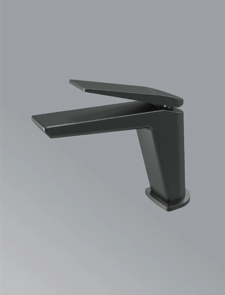 Vogue-Single Control basin faucet in gun grey
