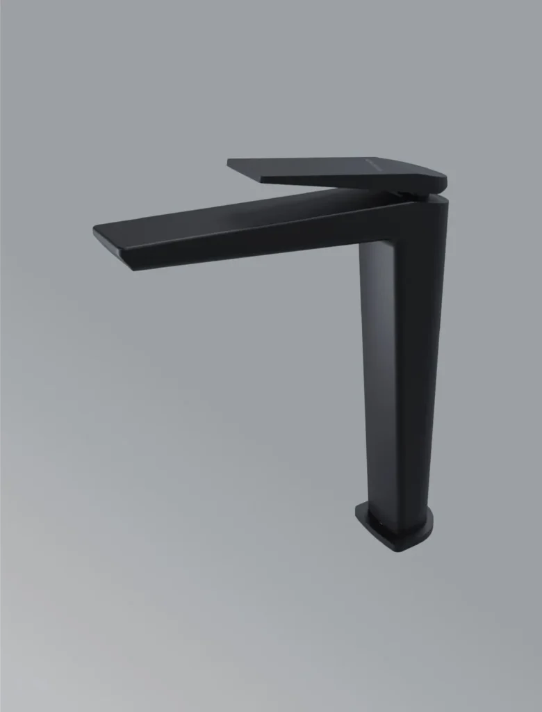 Vogue-Single Control basin faucet tall in matt black