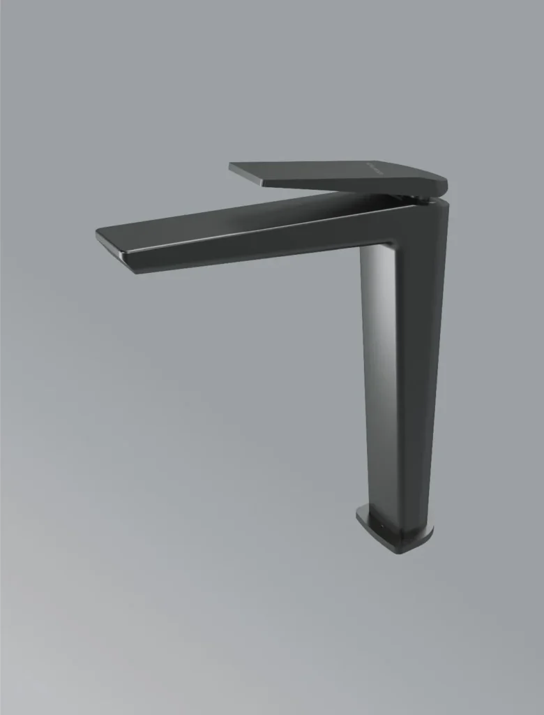 Vogue-Single Control basin faucet tall in gun grey