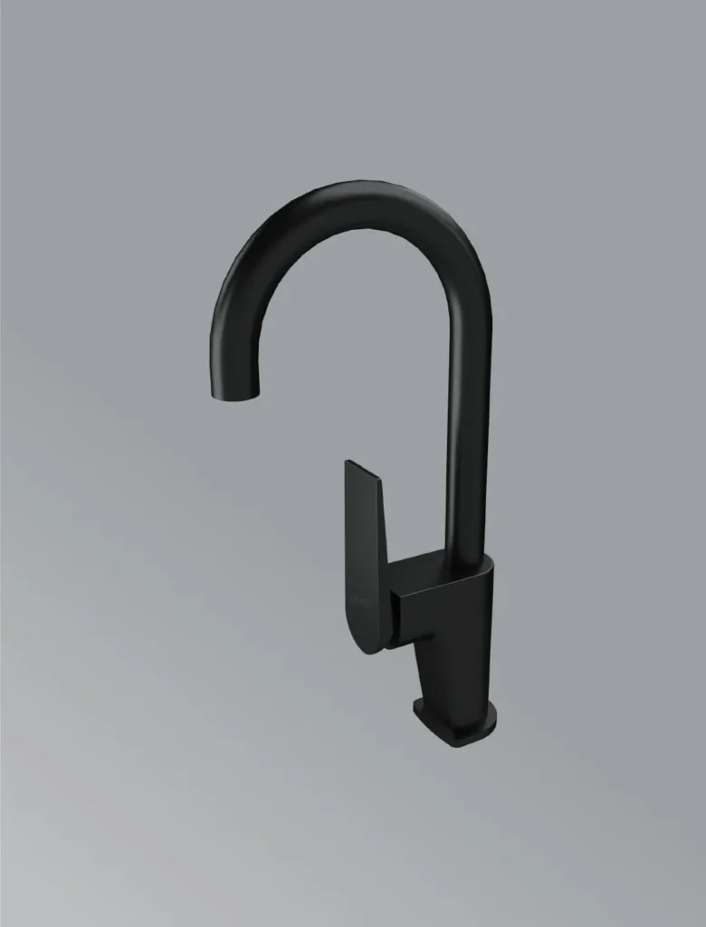 Single Control Kitchen faucet in matt black