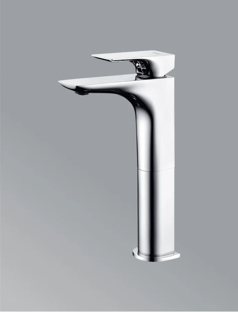 Zelos-Single Control basin faucet tall in polished chrome
