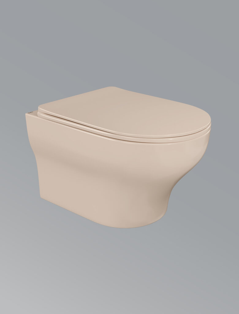 Spectra Neo Wall Hung Toilet-Matte Almond