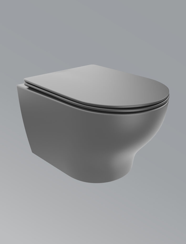 Spectra Neo Wall Hung Toilet-Matte Grey